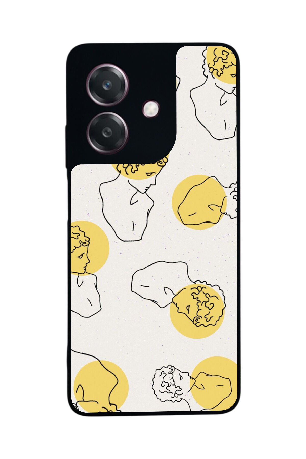 Oppo A3 5G Uyumlu Line Art Tasarımlı Glossy Premium Kılıf