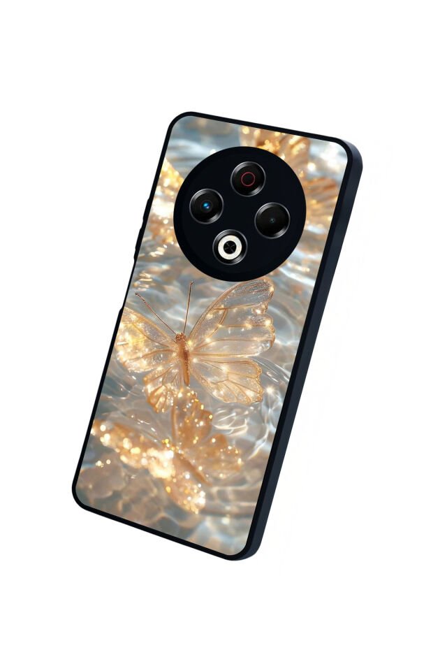 Tecno Spark 30 Uyumlu Kelebek Tasarımlı Glossy Premium Kılıf
