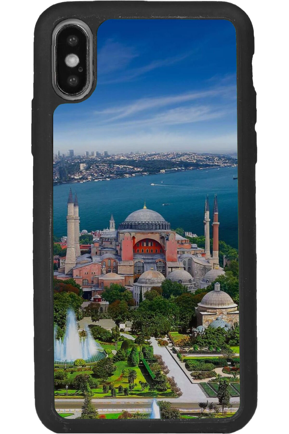 iPhone XS Max Uyumlu Mat Siyah uyumlu Kılıf – Yumuşak Silikon, Koruyucu, Şok Emici Kapak