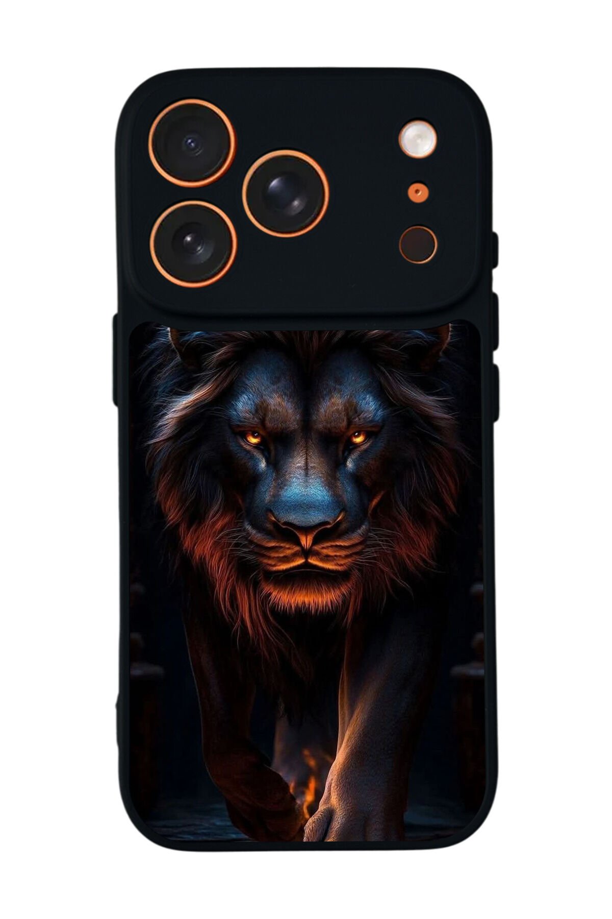 iPhone 17 Pro Uyumlu Aslan Tasarımlı Glossy Premium Kılıf