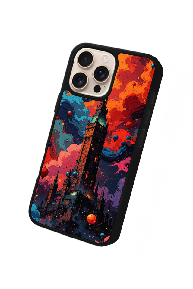 iPhone 14 Pro Max Uyumlu Abstract Tasarımlı Glossy Premium Kılıf