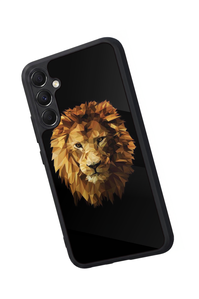 Samsung Galaxy A34 Uyumlu Aslan Tasarımlı Glossy Premium Kılıf
