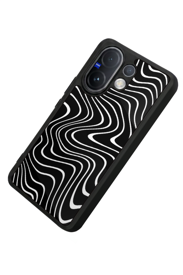 Vivo V60 Uyumlu Çizgi Sanatı Tasarımlı Glossy Premium Kılıf