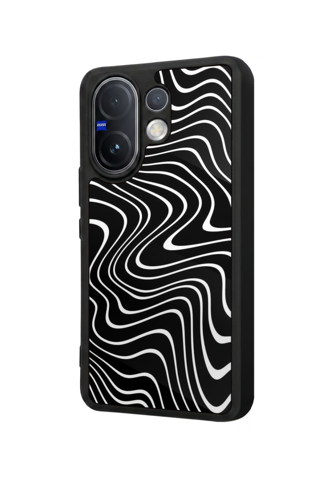 Vivo V60 Uyumlu Çizgi Sanatı Tasarımlı Glossy Premium Kılıf
