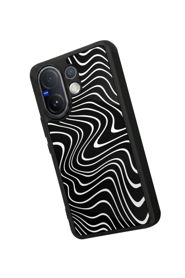 Vivo V60 Uyumlu Çizgi Sanatı Tasarımlı Glossy Premium Kılıf