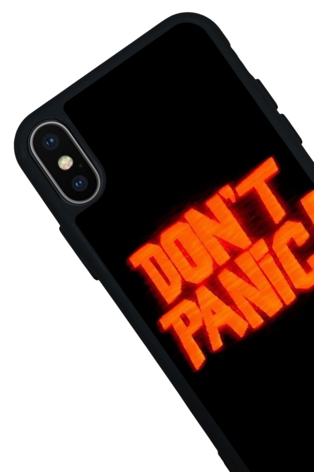 iPhone X/ XS Uyumlu Dont Stop Tasarımlı Glossy Premium Kılıf