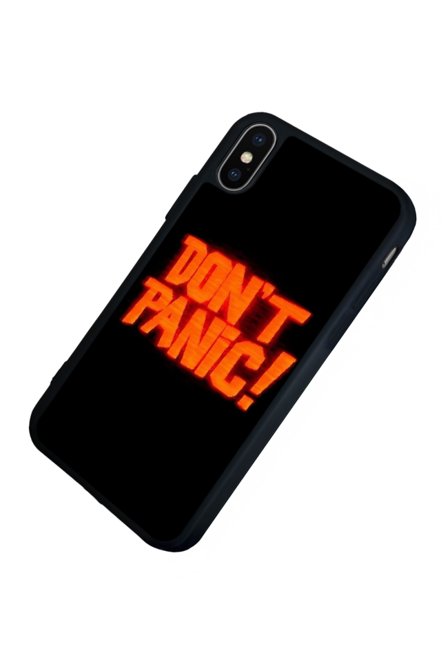 iPhone X/ XS Uyumlu Dont Stop Tasarımlı Glossy Premium Kılıf