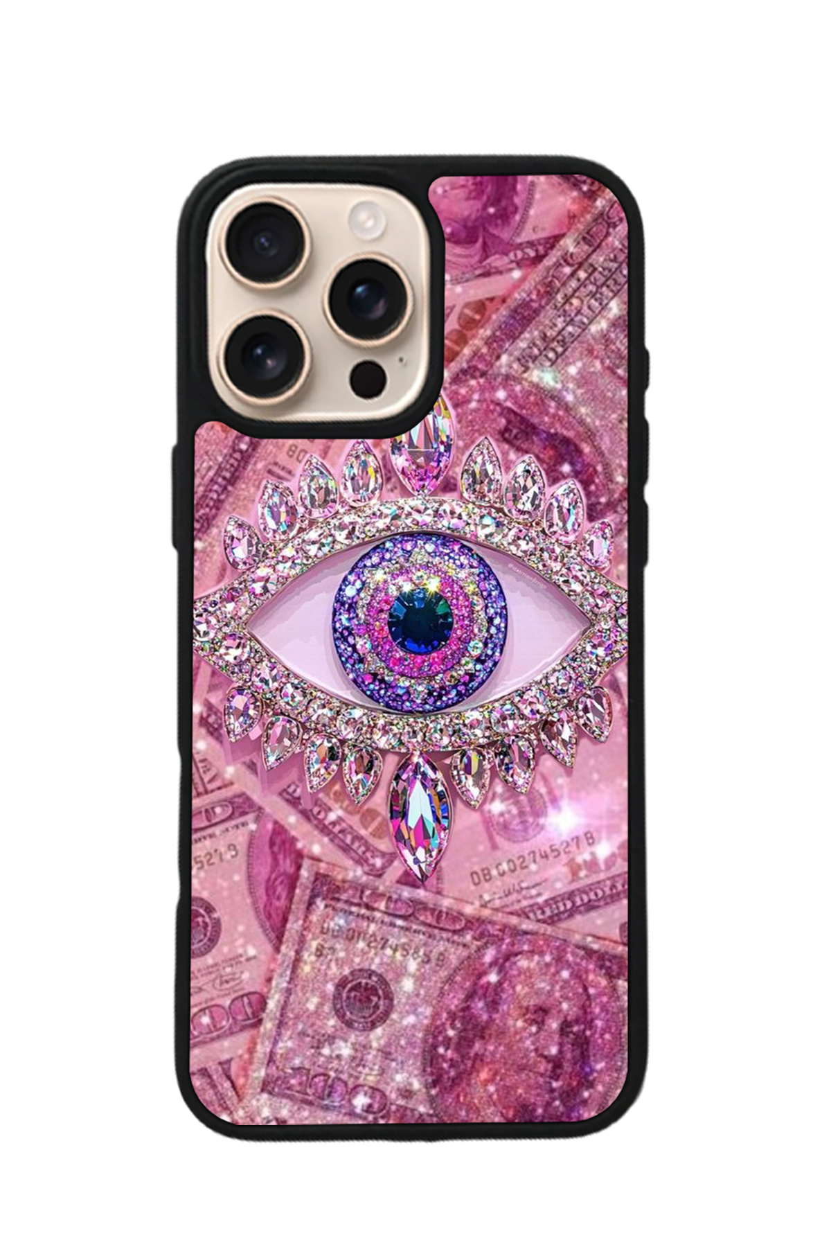 iPhone 16 Pro Uyumlu Göz Tasarımlı Glossy Premium Kılıf