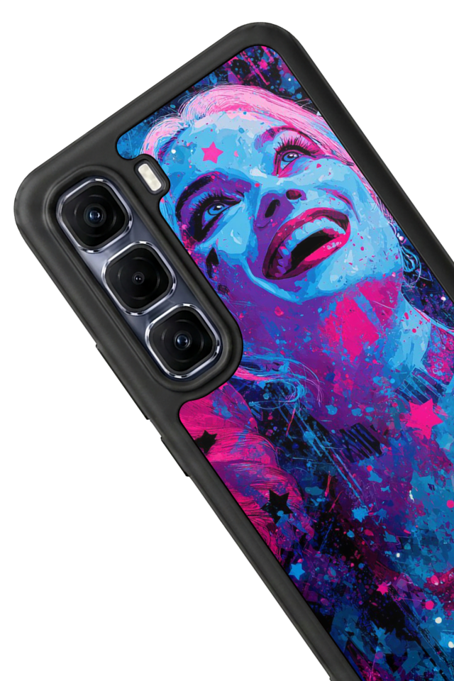 Infinix Hot 60 Pro Plus Uyumlu HarleyQueen Tasarımlı Glossy Premium Kılıf