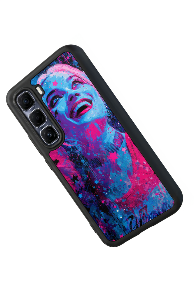 Infinix Hot 60 Pro Plus Uyumlu HarleyQueen Tasarımlı Glossy Premium Kılıf