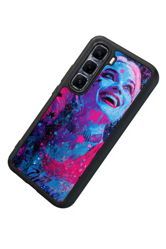 Infinix Hot 60 Pro Plus Uyumlu HarleyQueen Tasarımlı Glossy Premium Kılıf