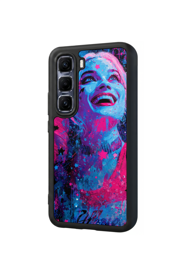 Infinix Hot 60 Pro Plus Uyumlu HarleyQueen Tasarımlı Glossy Premium Kılıf