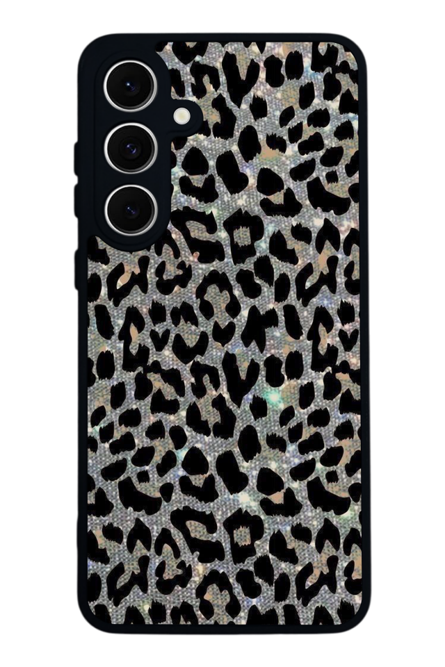 Samsung Galaxy A16 Uyumlu Hologram Leopar Tasarımlı Glossy Premium Kılıf