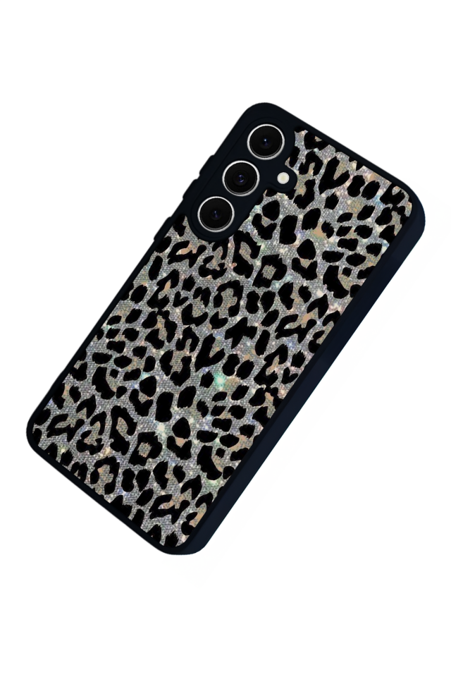 Samsung Galaxy A16 Uyumlu Hologram Leopar Tasarımlı Glossy Premium Kılıf