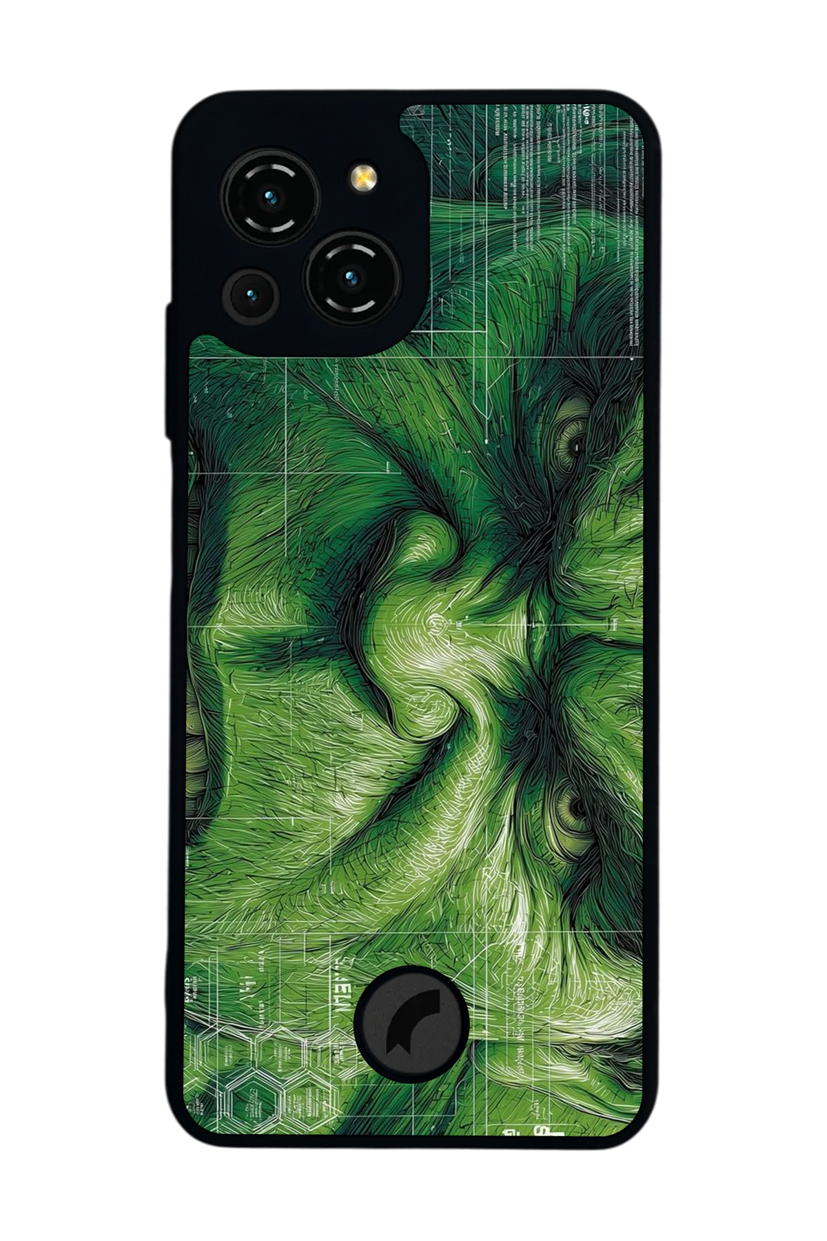 Reeder S23 Pro Max Uyumlu Hulk Tasarımlı Glossy Premium Kılıf