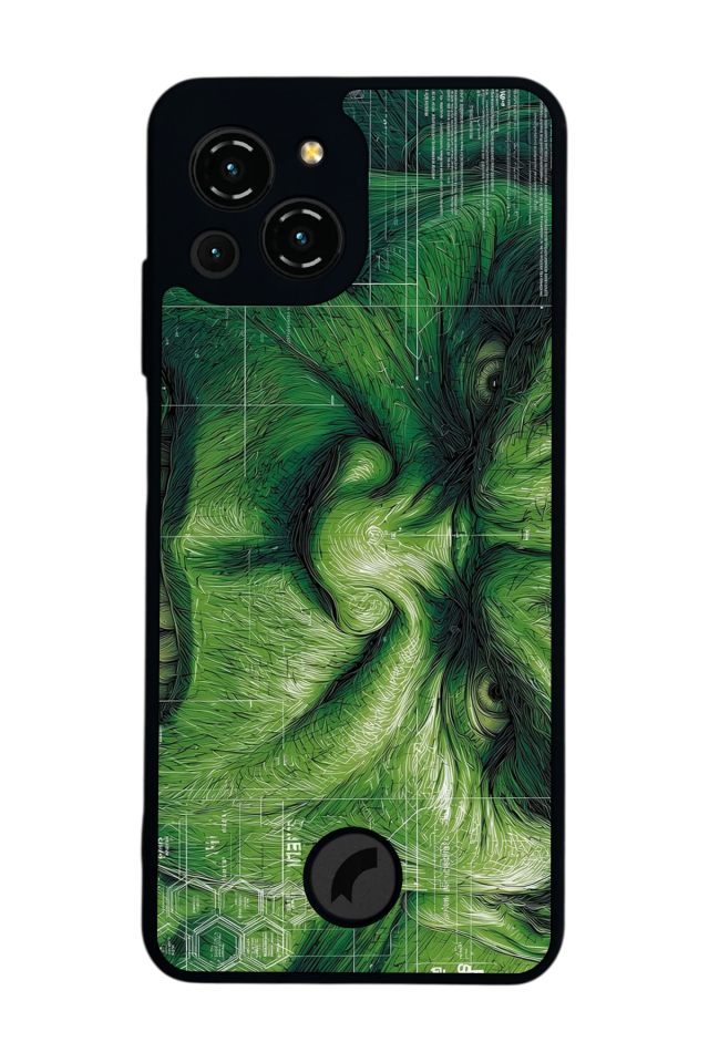 Reeder S23 Pro Max Uyumlu Hulk Tasarımlı Glossy Premium Kılıf