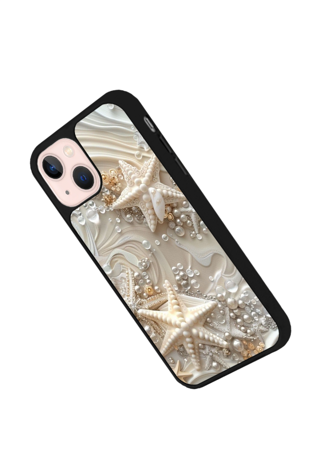 iPhone 13/14 Uyumlu  İnci Tasarımlı Glossy Premium Kılıf