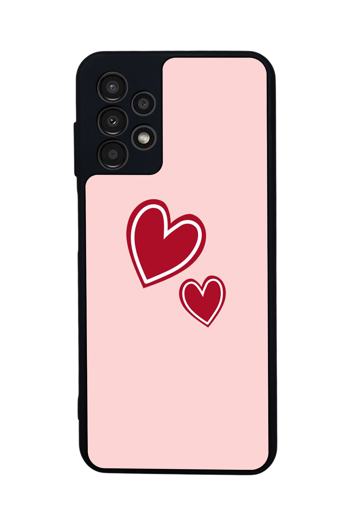 Samsung Galaxy A13 Uyumlu Kalp Love Tasarımlı Glossy Premium Kılıf