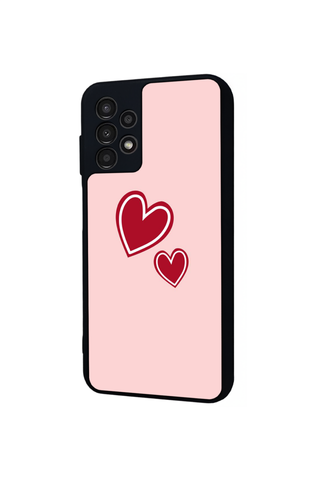 Samsung Galaxy A13 Uyumlu Kalp Love Tasarımlı Glossy Premium Kılıf