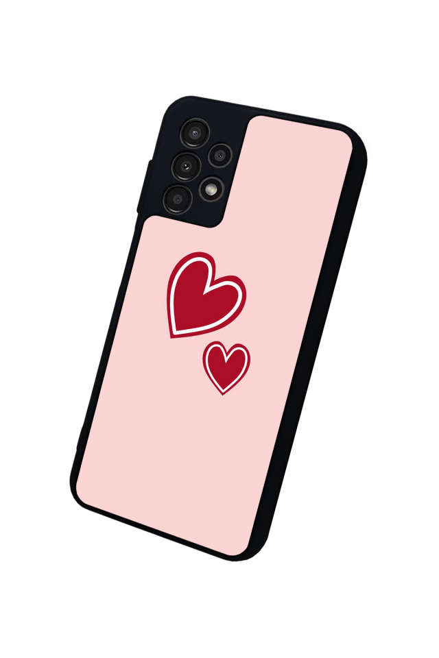 Samsung Galaxy A13 Uyumlu Kalp Love Tasarımlı Glossy Premium Kılıf