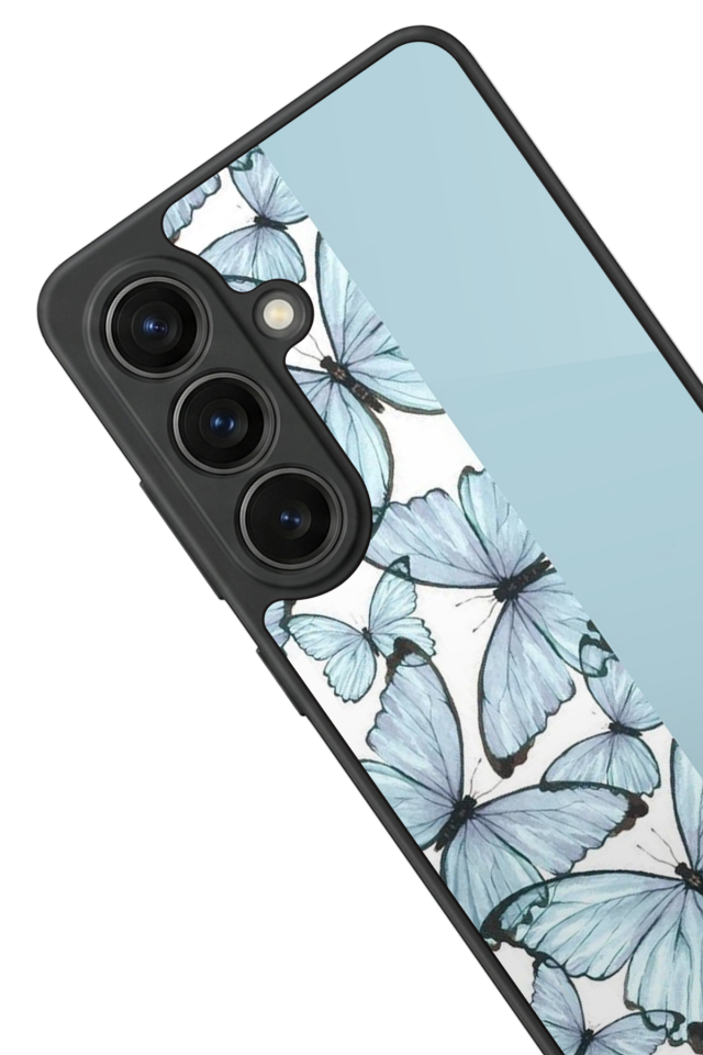 Samsung Galaxy S26 Uyumlu Kelebek Tasarımlı Glossy Premium Kılıf