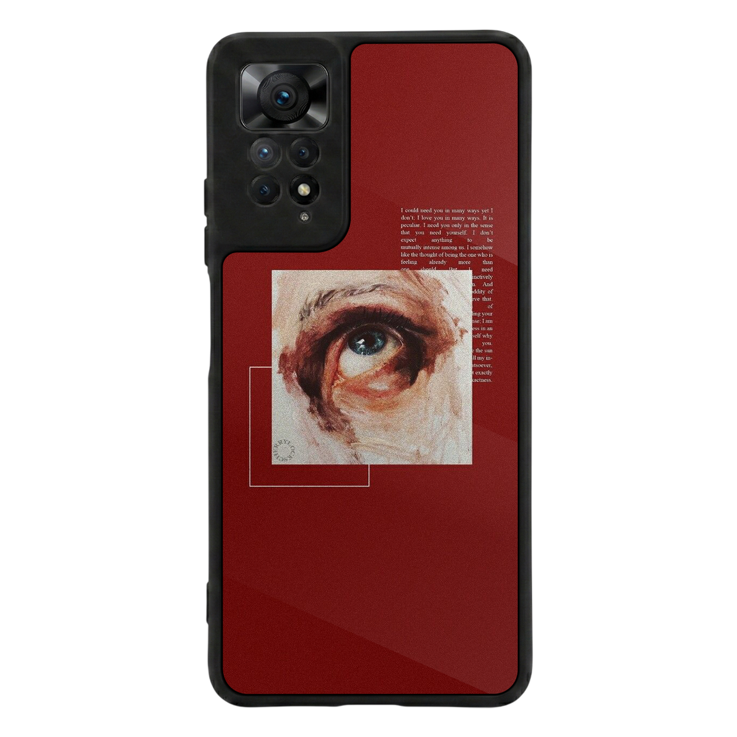 Xiaomi Redmi Note 12 Pro Uyumlu Kirmizi Tasarımlı Glossy Premium Kılıf