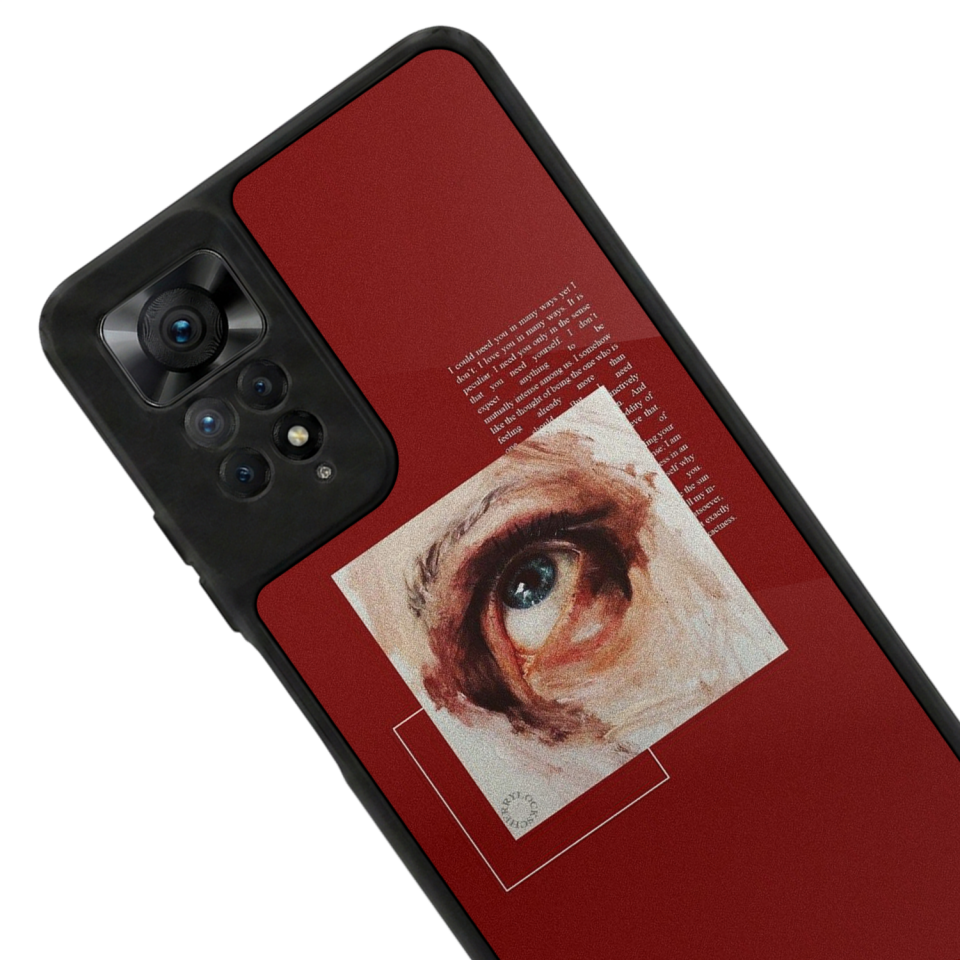 Xiaomi Redmi Note 12 Pro Uyumlu Kirmizi Tasarımlı Glossy Premium Kılıf