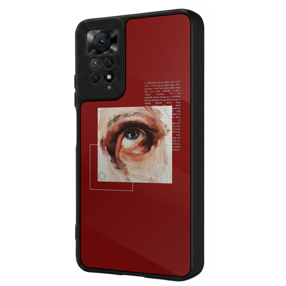Xiaomi Redmi Note 12 Pro Uyumlu Kirmizi Tasarımlı Glossy Premium Kılıf