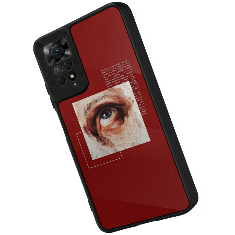 Xiaomi Redmi Note 12 Pro Uyumlu Kirmizi Tasarımlı Glossy Premium Kılıf