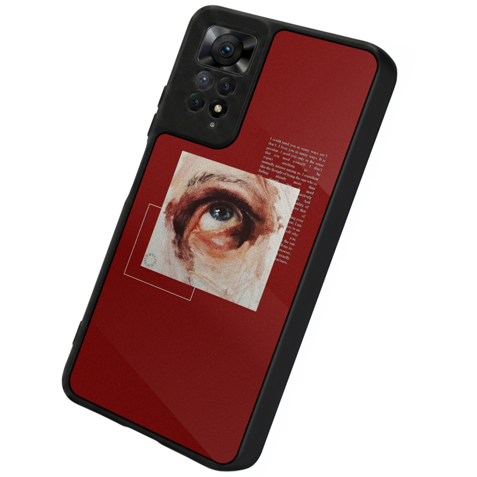 Xiaomi Redmi Note 12 Pro Uyumlu Kirmizi Tasarımlı Glossy Premium Kılıf