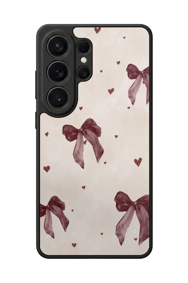 Samsung Galaxy S26 Ultra Uyumlu Kurdele Tasarımlı Glossy Premium Kılıf