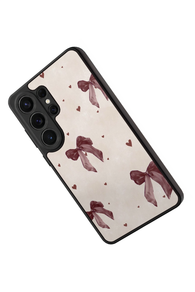 Samsung Galaxy S26 Ultra Uyumlu Kurdele Tasarımlı Glossy Premium Kılıf