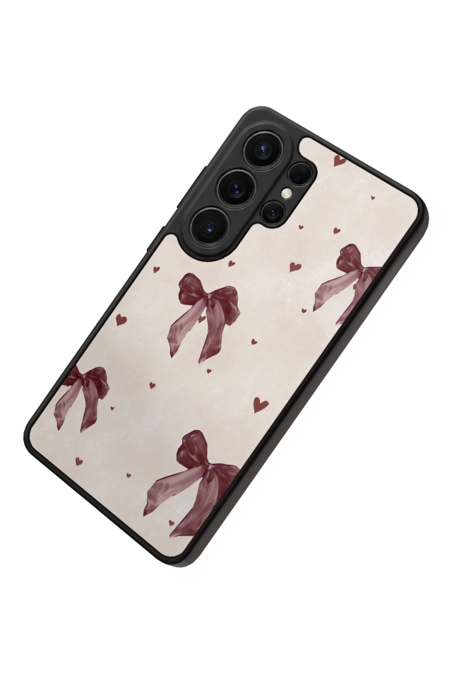Samsung Galaxy S26 Ultra Uyumlu Kurdele Tasarımlı Glossy Premium Kılıf