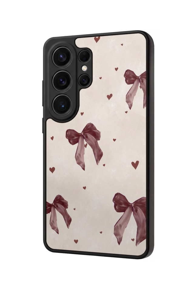 Samsung Galaxy S26 Ultra Uyumlu Kurdele Tasarımlı Glossy Premium Kılıf