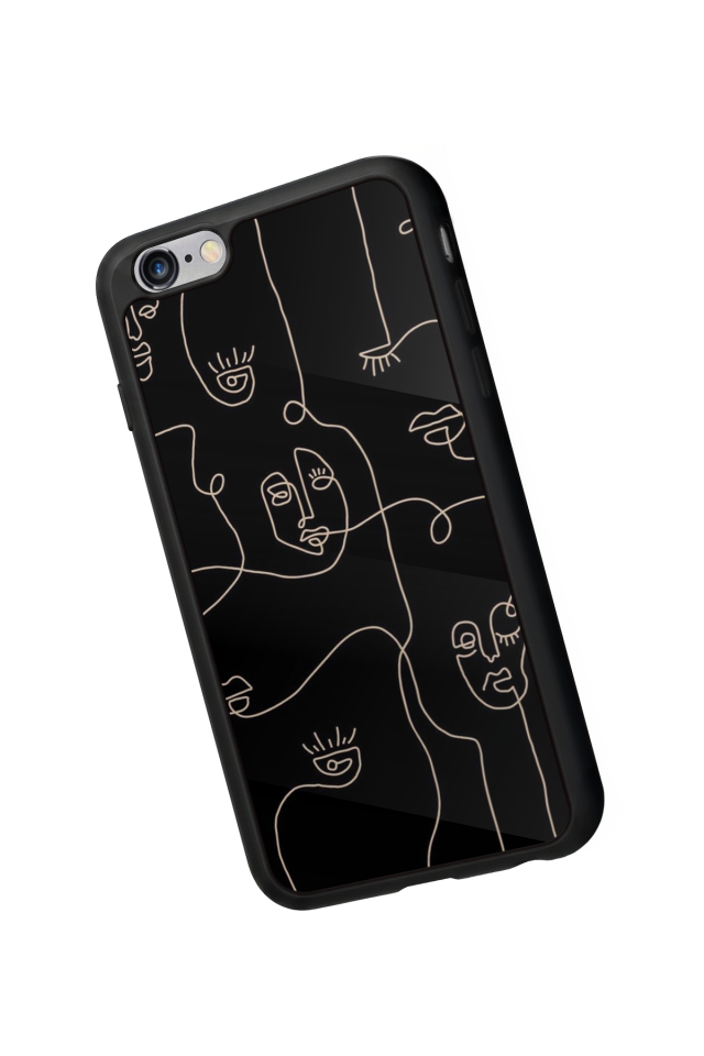 iPhone 6 Plus Uyumlu Line Art Tasarımlı Glossy Premium Kılıf