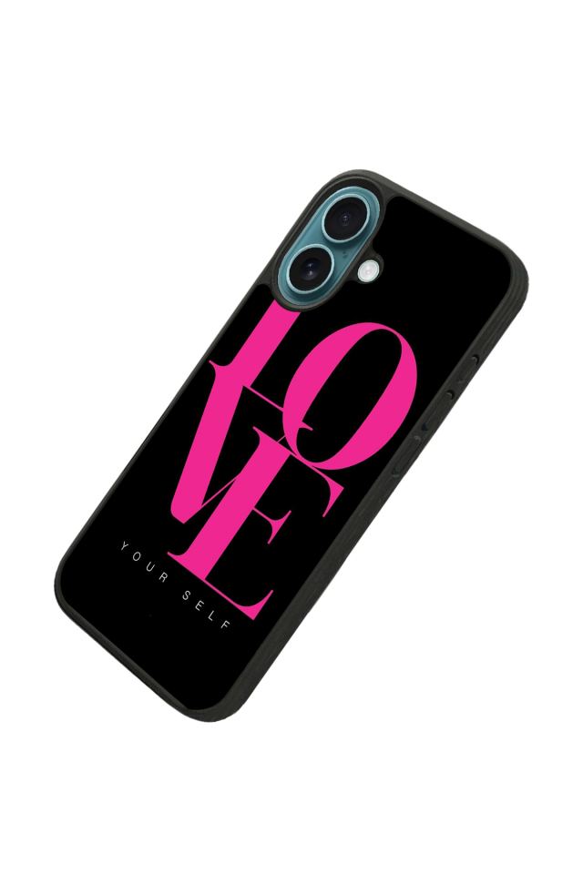 iPhone 16 Uyumlu Love Tasarımlı Glossy Premium Kılıf