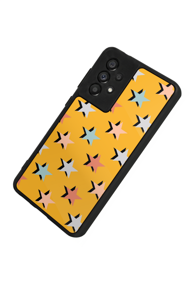 Samsung Galaxy A73 Uyumlu Retro Yildizlar Tasarımlı Glossy Premium Kılıf