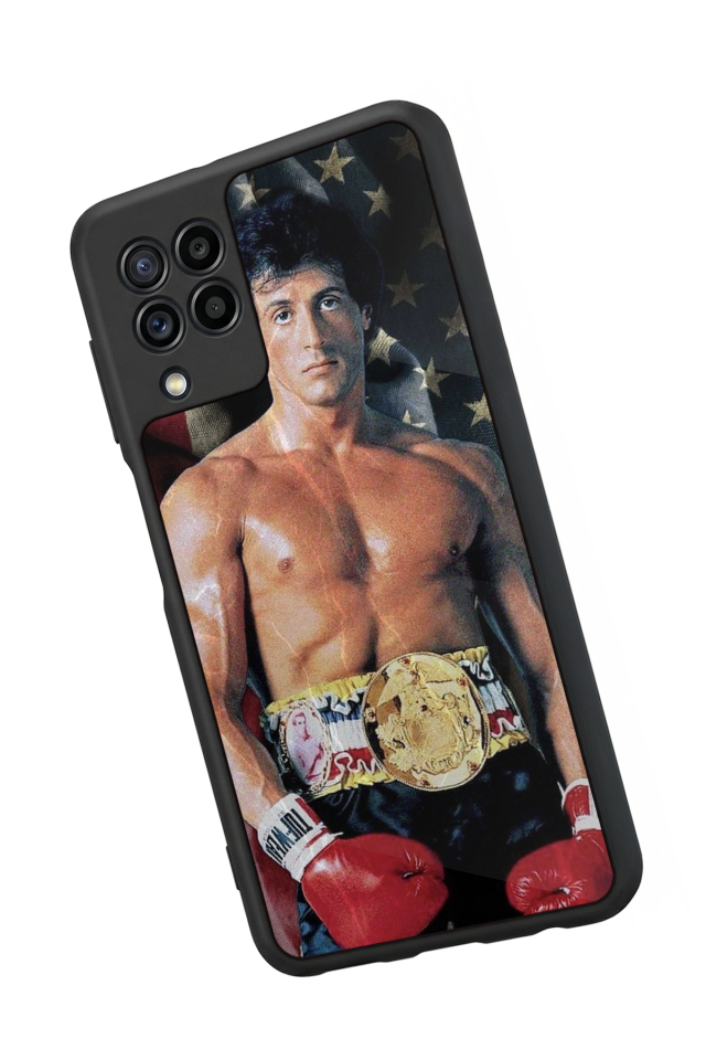 Samsung Galaxy M32 Uyumlu Rocky Tasarımlı Glossy Premium Kılıf