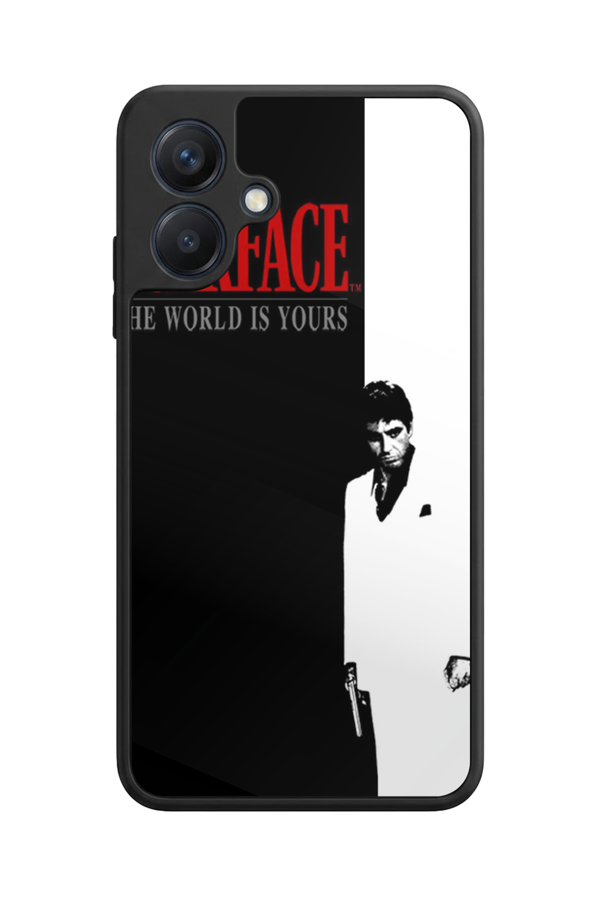 Samsung Galaxy A07 Uyumlu Scarface Tasarımlı Glossy Premium Kılıf