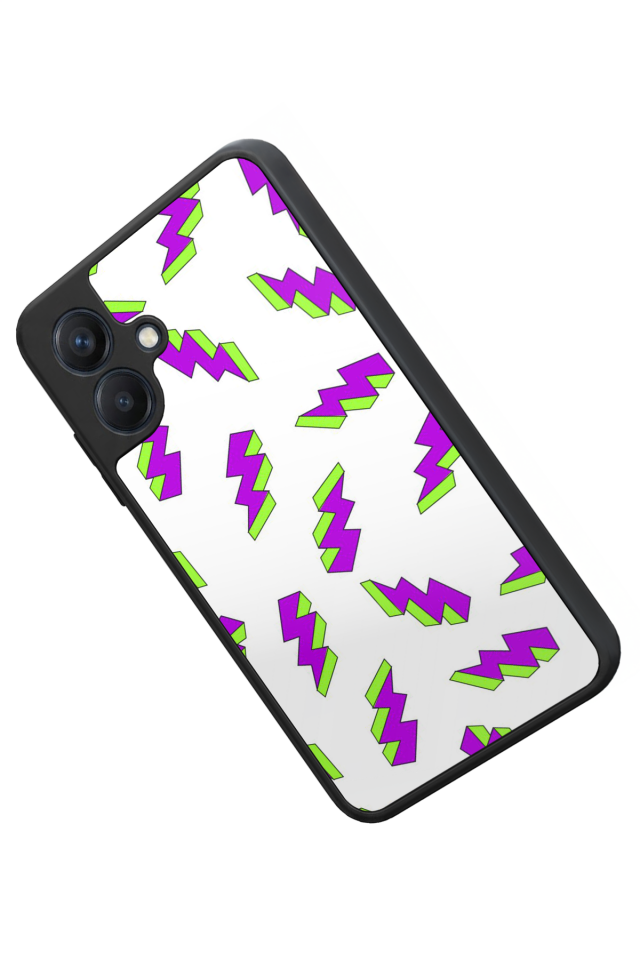 Samsung Galaxy A07 Uyumlu Simsek Tasarımlı Glossy Premium Kılıf