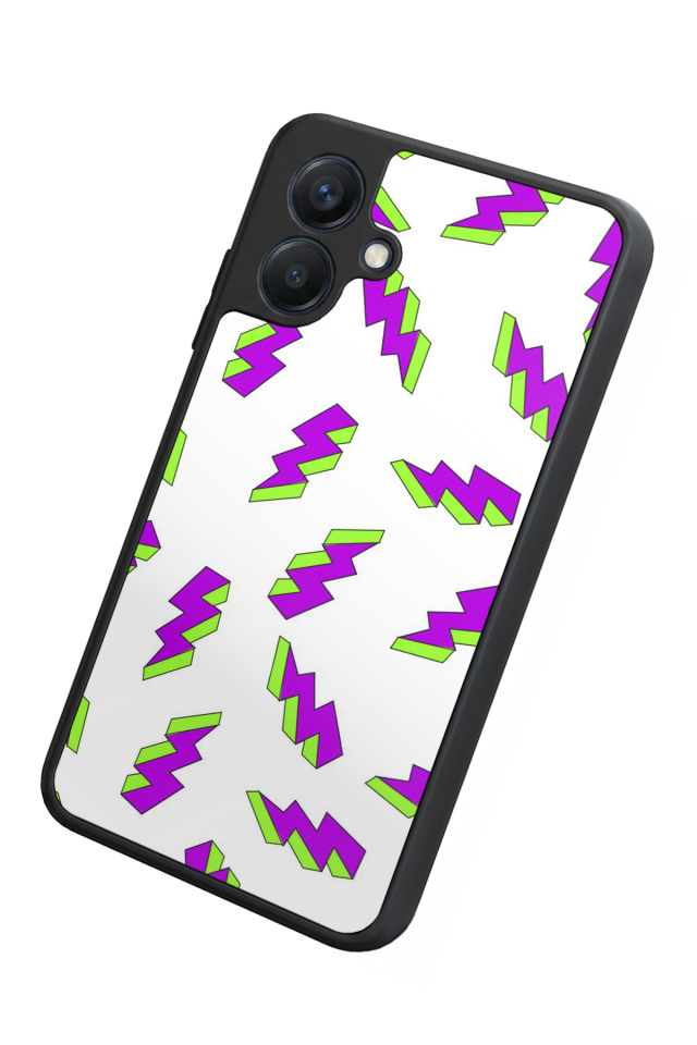 Samsung Galaxy A07 Uyumlu Simsek Tasarımlı Glossy Premium Kılıf