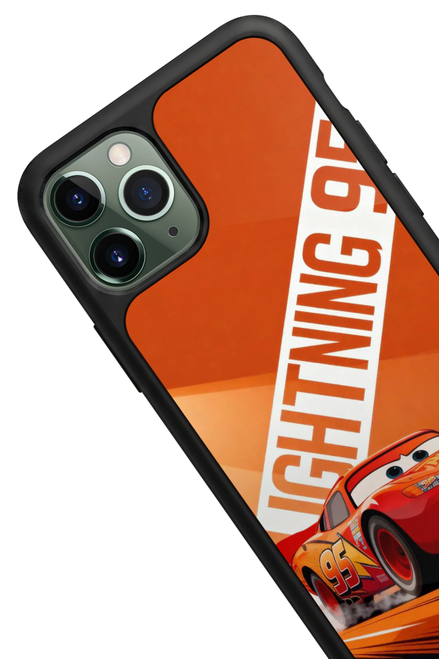 iPhone 11 Pro Uyumlu Şimsek McQueen Tasarımlı Glossy Premium Kılıf