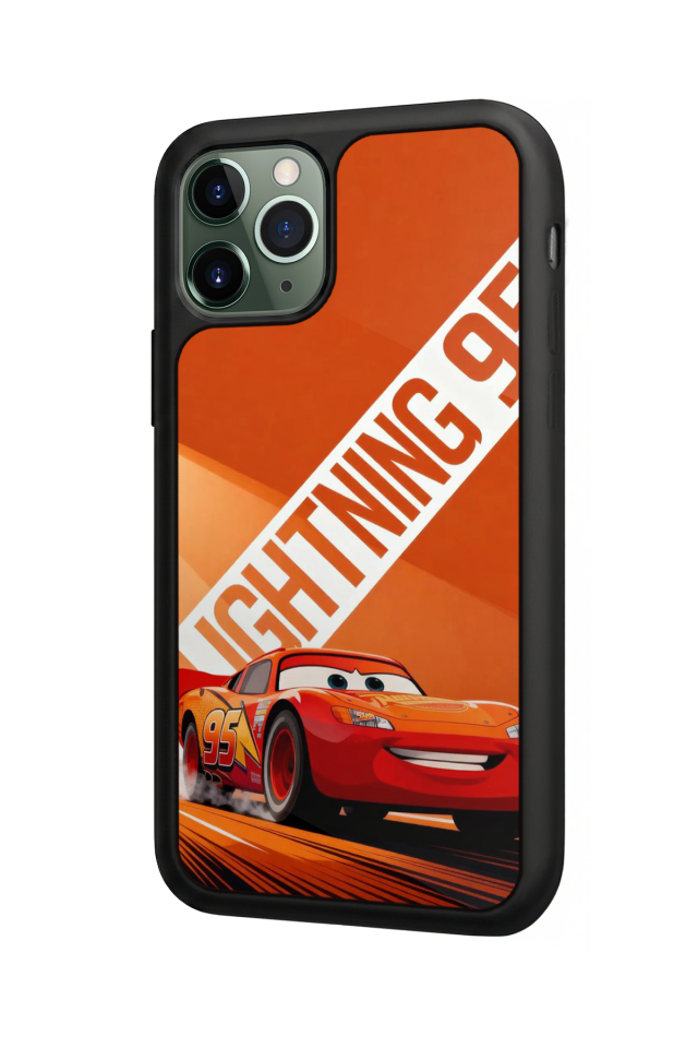 iPhone 11 Pro Uyumlu Şimsek McQueen Tasarımlı Glossy Premium Kılıf