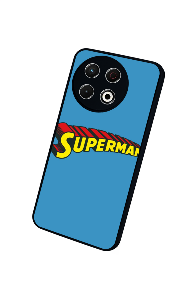 Tecno Spark 30 Pro Uyumlu Superman Tasarımlı Glossy Premium Kılıf
