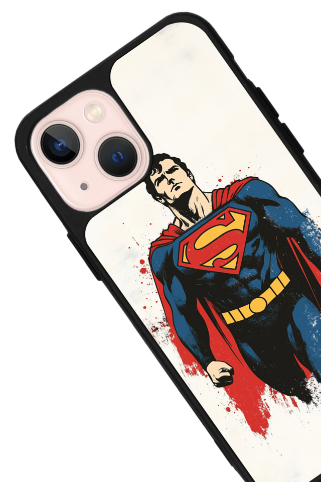 iPhone 15 Plus Uyumlu Superman Tasarımlı Glossy Premium Kılıf