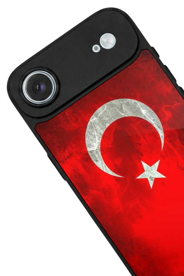 iPhone 17 Air Uyumlu Türk Bayragi Tasarımlı Glossy Premium Kılıf