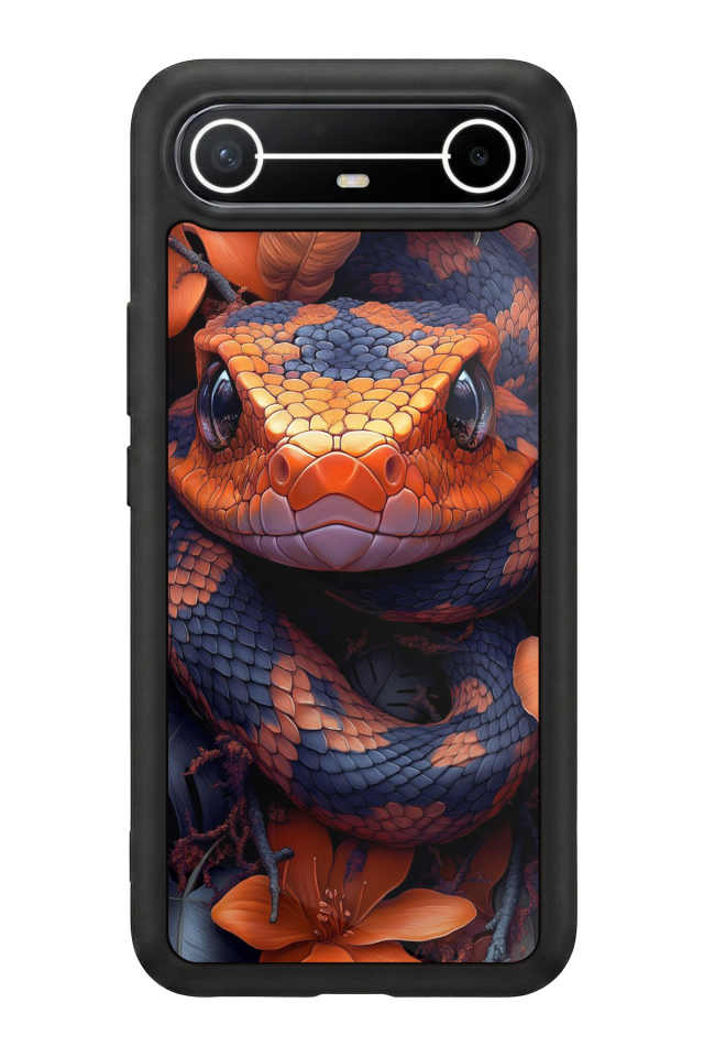 Tecno Spark Slim 5G Uyumlu Yılan Tasarımlı Glossy Premium Kılıf