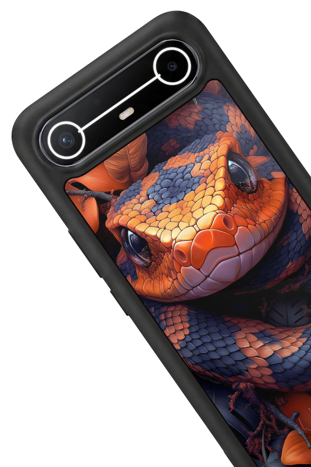 Tecno Spark Slim 5G Uyumlu Yılan Tasarımlı Glossy Premium Kılıf