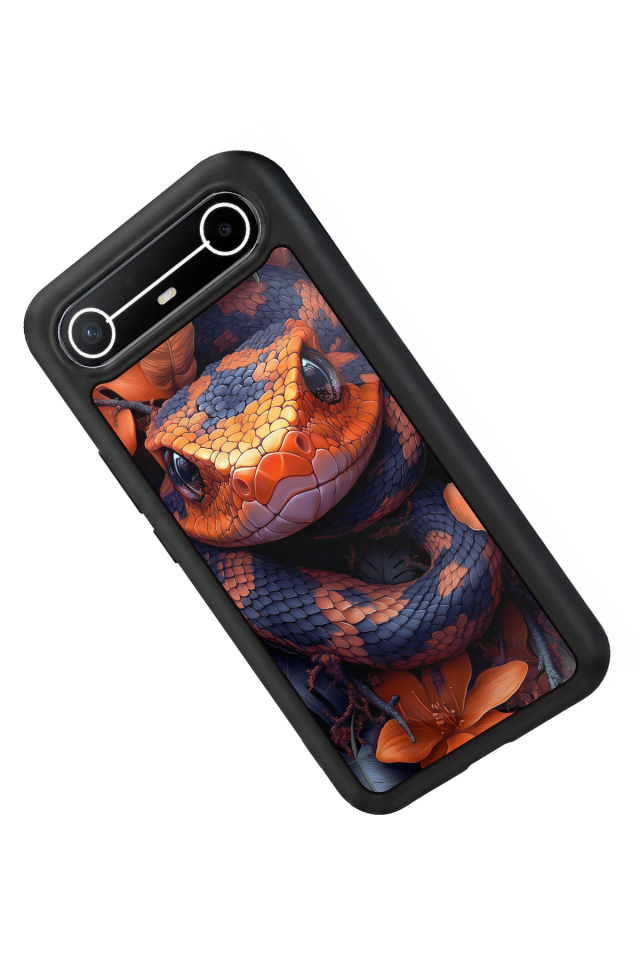 Tecno Spark Slim 5G Uyumlu Yılan Tasarımlı Glossy Premium Kılıf