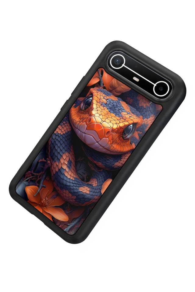 Tecno Spark Slim 5G Uyumlu Yılan Tasarımlı Glossy Premium Kılıf